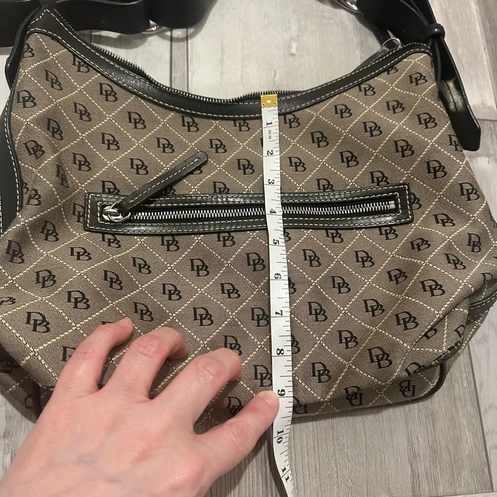 Dooney & Bourke Signature Monogram Hobo Shoulder Bag - Picture 6 of 17